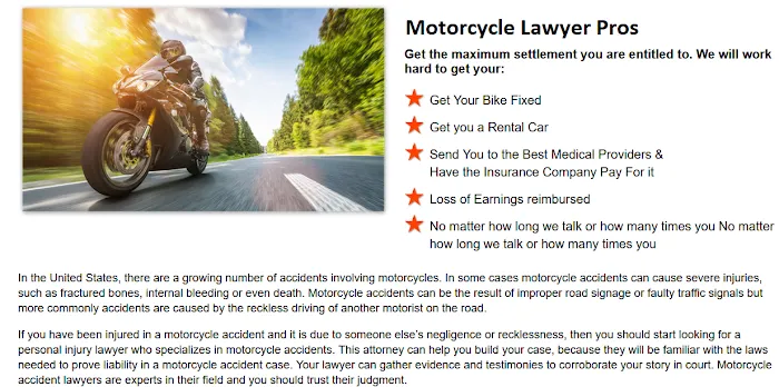 Motorcycle Lawyer Pros Picture 3