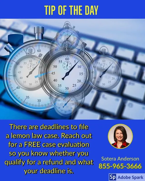 California Lemon Law Attorney - Law Offices of Sotera L. Anderson Picture 4