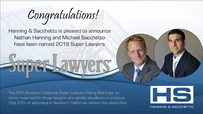 Hanning & Sacchetto, LLP - Glendora Personal Injury Lawyers Picture 7