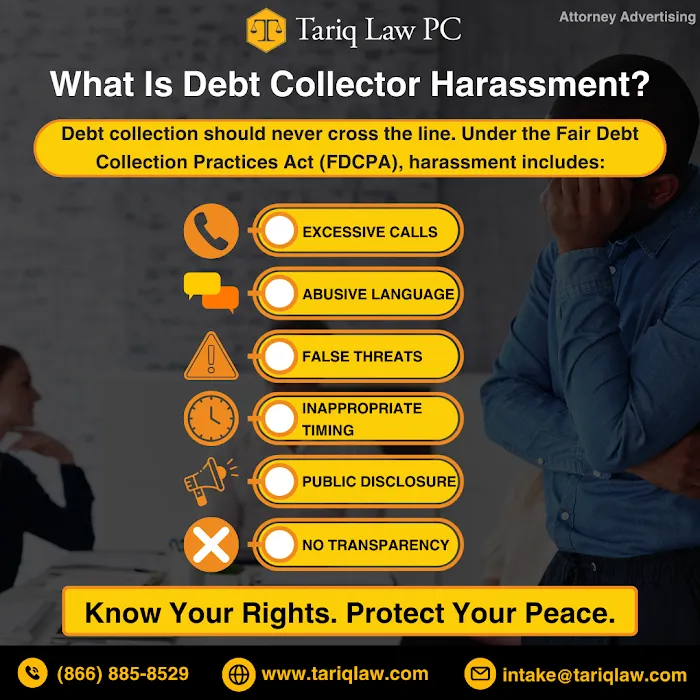 Credit Report Lawyers & Credit Card Debt Collection Defense & Identity Theft Recovery FCRA FDCPA EFTA FCBA - Tariq Law, PC. Picture 10