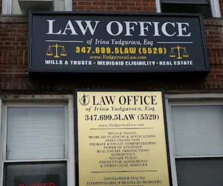 Law Offices of Irina Yadgarova PLLC.