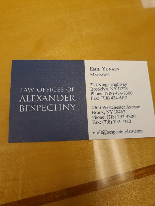 Alexander Bespechny Law Office Picture 2