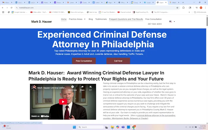 Mark D. Hauser Philadelphia Criminal Defense Attorney Picture 1