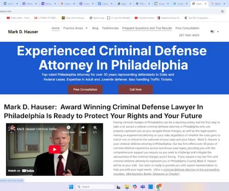 Mark D. Hauser Philadelphia Criminal Defense Attorney